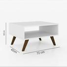 Mesa de centro retrô decorativa
