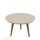 Mesa de Centro Retrô Pés Palito Luna 59 Patrimar Off White