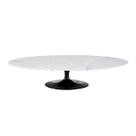 Mesa de Centro Saarinen 46cm Oval Carrara 120x80cm - Base Preta Mesa de Centro Saarinen 46cm Oval Carrara 120x80cm - Base Preta