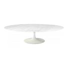 Mesa de Centro Saarinen 46cm Oval Espirito Santo 135x90cm - Base Branca