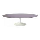 Mesa de Centro Saarinen 46cm Oval São Gabriel 120x80cm - Base Branca