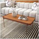Mesa de Centro Sala de estar Mavi P 87x44 Nature Com Pes Metal Cobre Mesa de Centro Sala de estar Mavi P 87x44 Nature Com Pes Metal Cobre