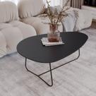 Mesa de Centro Trude Organica 35cm X 90cm X 60cm