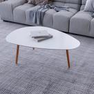 Mesa de Centro Vesta Organica 35cm 90cm X 60cm Branco Mesa de Centro Vesta Organica 35cm 90cm X 60cm Branco