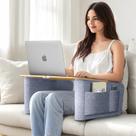 Mesa de colo OPTIXCELL para adultos com apoios de braços para laptop de 17"