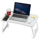 Mesa de colo ZEAPTAC dobrável 60x40x28 cm com porta-copos