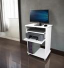 Mesa de Computador 58cm - Duas prateleiras (Com corrediças telescópicas)