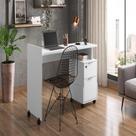 Mesa de computador Australia branco brilhante
