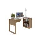 Mesa de Computador ME4182 c/ Prateleira Amêndoa - Tecno Mobili