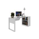 Mesa de Computador ME4182 c/ Prateleira Branco - Tecno Mobili