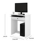Mesa de Computador Pratica Plus Com Gaveta Branco - Comprar Moveis para sua Casa