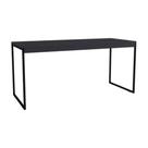 Mesa de Computador Preto Escrivaninha Industrial Pé De Ferro Diretor 120cm