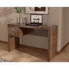 Mesa de Computador Solteiro ME-4123 c/ 2 Gavetas Nogal - Tecno Mobili