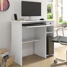 Mesa de Computador Viena - Branco Brilho