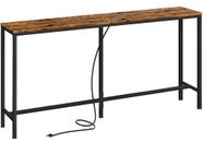 Mesa de console SUPERJARE com saída 160 cm marrom rústico