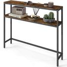 Mesa de Console VASAGLE ULNT131K01V1 Marrom Rústico 20x100x80cm Mesa de Console VASAGLE ULNT131K01V1 Marrom Rústico 20x100x80cm