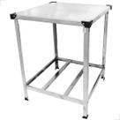 Mesa De Cozinha Comercial Piloto Total Inox 70x70 Cozinha Gourmet