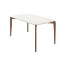 Mesa De Cozinha Madeira 6 Lugares com Vidro Retangular