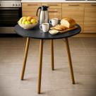 Mesa de Cozinha Redonda 80cm Copa Estrutura Reforçada Pés Niveladores