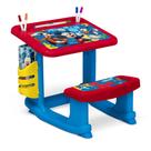 Mesa de desenho Delta Children Disney Mickey Mouse com 10 marcadores