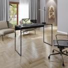 Mesa de Escritório Bela 118cm Escrivaninha Home Office com Pés em Metal