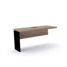 Mesa de Escritório Complemento 120 x 60 cm PE40 em MDP Cor Noce Naturalle Base Preta