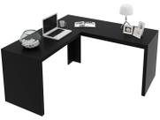 Mesa de Escritório Delta em L - Preto