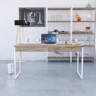 Mesa de Escritorio Diretor C/02 Gavetas Kuadra 150cm Est.Branca