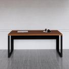 Mesa de Escritório Diretor com Tampo 170cm Preto e Marrom Yescasa Mesa de Escritório Diretor com Tampo 170cm Preto e Marrom Yescasa