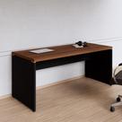 Mesa de Escritório Diretor para Trabalho 170cm Marrom e Preto Yescasa