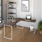 Mesa de Escritorio em L Diretor Dynamica 150cm Est.Branca