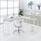 Mesa de Escritorio em L Diretor Kuadra 150cm Est.Branca
