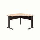 Mesa de Escritório em L New City Calvi e Preta 120 cm