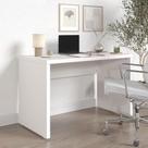 Mesa de Escritório em Tamburato Acabamento em BP 120cm Ficus CabeCasa MadeiraMadeira Branco