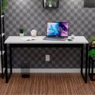 Mesa de escritório industrial mdf de 150cm x 75cm x 60cm branco Escrivaninha Mesa de escritório industrial mdf de 150cm x 75cm x 60cm branco Escrivaninha