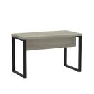 Mesa de Escritório Madeira 170x70x75cm M170/70pe40tub 170cm Industrial Nogueira Casablanca E Preto