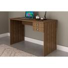 Mesa de Escritório ME4165 c/ 2 Gavetas Nogal - Tecno Mobili