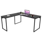 Mesa de Escritório Office em L 150x150cm Estilo Industrial Prisma Preto Onix - Mpozenato