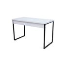Mesa de Escritório Office Estilo Industrial 90 cm largura Inspire House Branco e Preto Mesa de Escritório Office Estilo Industrial 90 cm largura Inspire House Branco e Preto