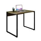 Mesa de Escritório Office Industrial 90 Nogal Málaga - PR Móveis Mesa de Escritório Office Industrial 90 Nogal Málaga - PR Móveis