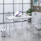 Mesa de Escritorio Office Kuadra 120cm Est.Branca