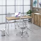Mesa de Escritorio Office Kuadra 135cm Est.Branca