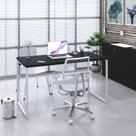Mesa de Escritorio Office Kuadra 135cm Est.Branca