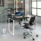 Mesa de Escritorio Office Kuadra 90cm Est.Branca