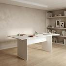 Mesa de Escritório para Reunião 6 Lugares 180x90cm Studio Branco