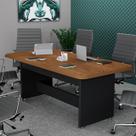 Mesa De Escritório Para Reuniões Retangular Para 6 Lugares Estrutura Firme