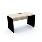 Mesa de Escritório Pé Painel PE40 em MDP 134 x 60 cm Cor Nogueira CasaBlanca Base Preta