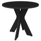 Mesa de Escritório Redonda Sun Preto - Lyam Decor