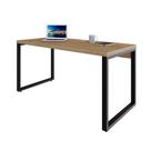 Mesa de Escritório Retangular Miguel Vermont e Preta 150 cm