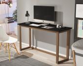 mesa de estudo 120CM preto para quarto pequeno pés madeira